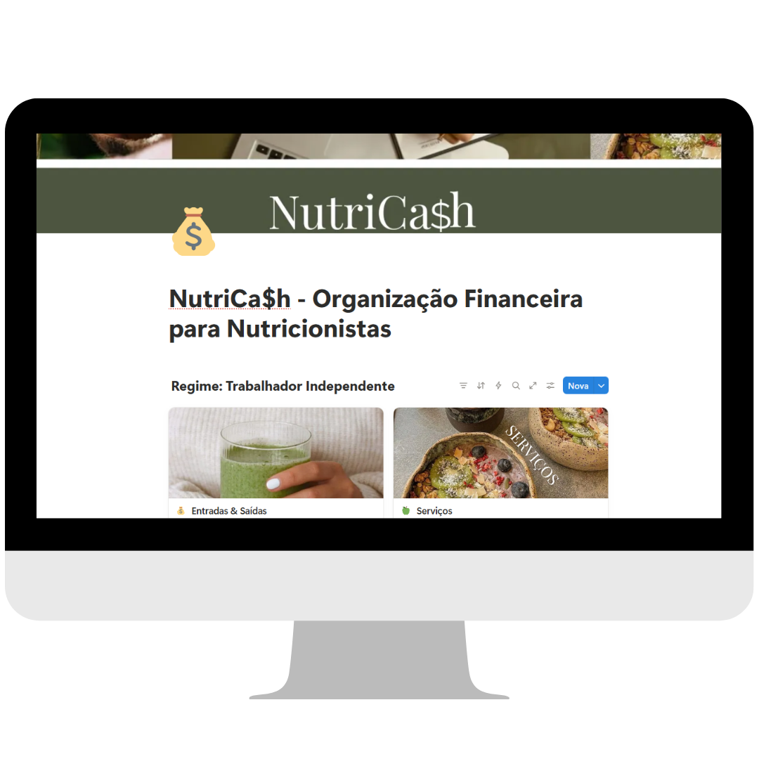 Dashboard financeiro em Notion